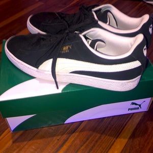 Suede classic+ black-white pumas